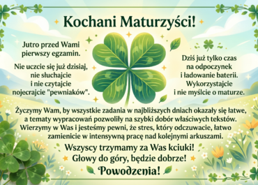 Kochani Maturzyści!