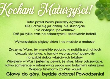 Kochani Maturzyści!